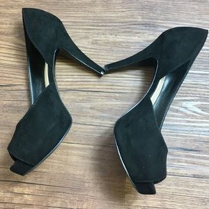 Nine West peep toe platform heels